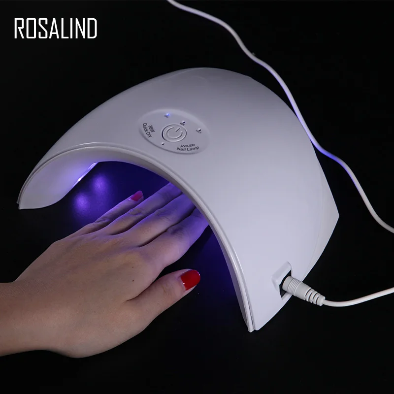 

ROSALIND 36W uv led lamp nail USB Connector uv light for gel nails Ultraviolet UV led Dry Lamp