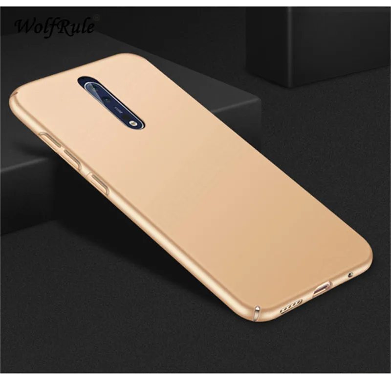 WolfRule For Cover Nokia 8 Case Smooth Slim PC Back Protection Phone TA-1012 TA-1004 Shell 5.3'' |