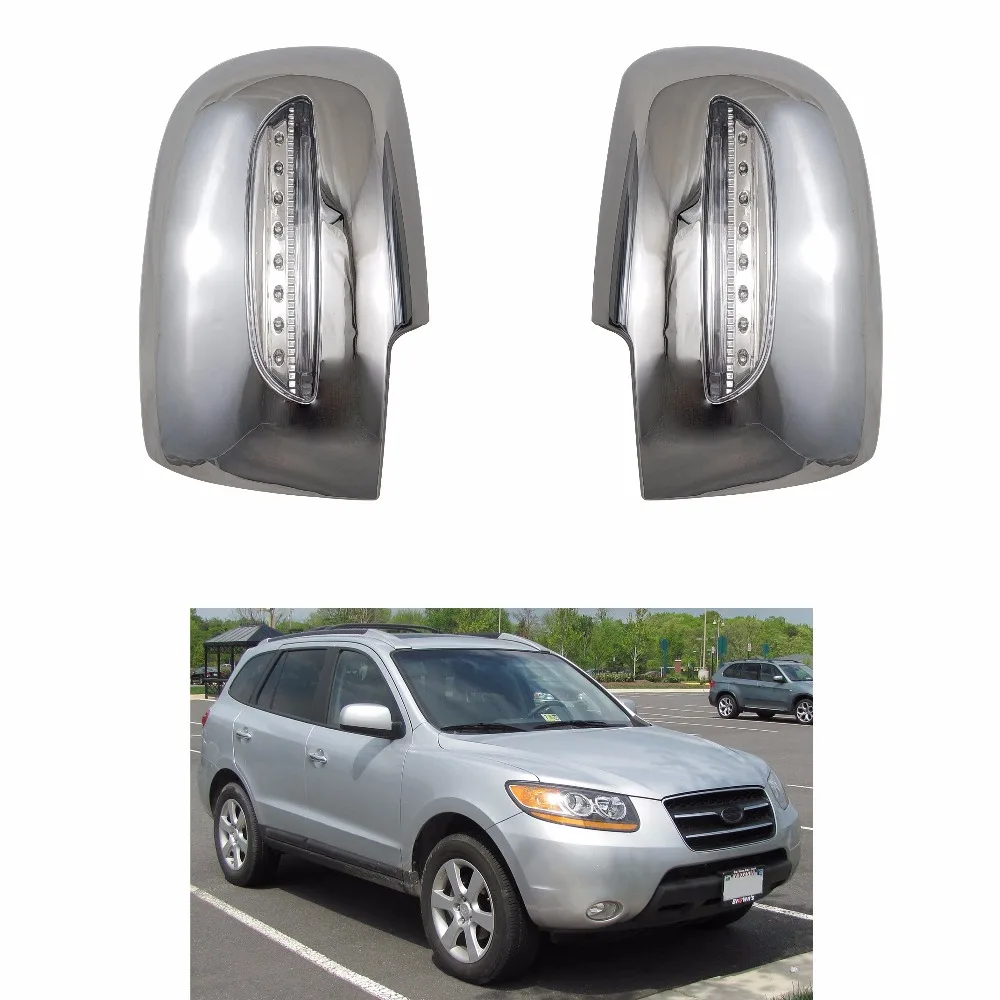 Новый стиль модификации автомобиля 2 шт. ABS хромированный для Hyundai Santa Fe 2006 2012