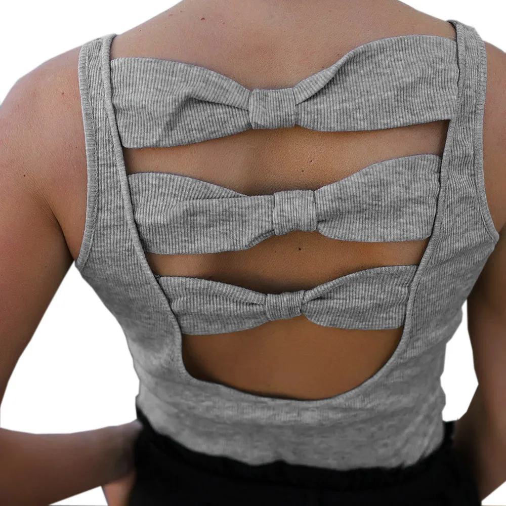 Новинка 2019 модные пикантные женские топы Повседневный хлопковый топ без рукавов