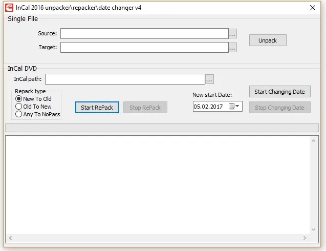 InCal Unpacker/Repacker/программа для изменения даты 2016 v4 + устройство разблокировки клавиш