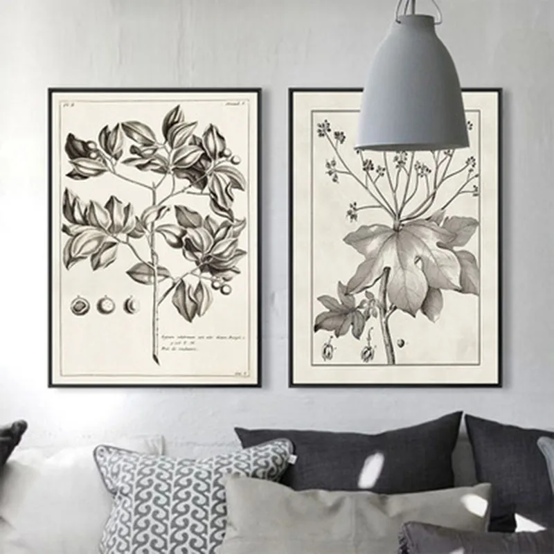 Китайский стиль эскиз цветы деревья простой классика спальня художественная