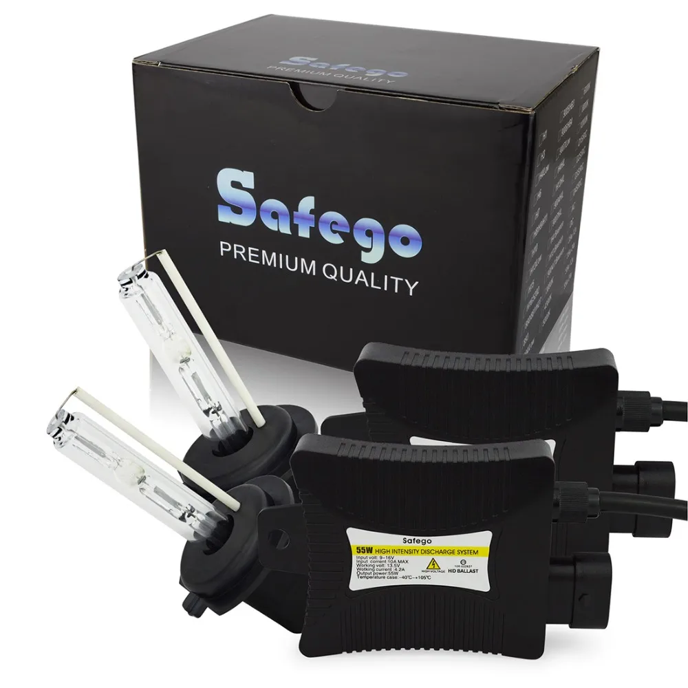 Комплект ксеноновых фар Safego 55 Вт комплект H7 6000K 55W 8000K hid xenon 4300K 10000K|hid kit|xenon kithid kit 55w |