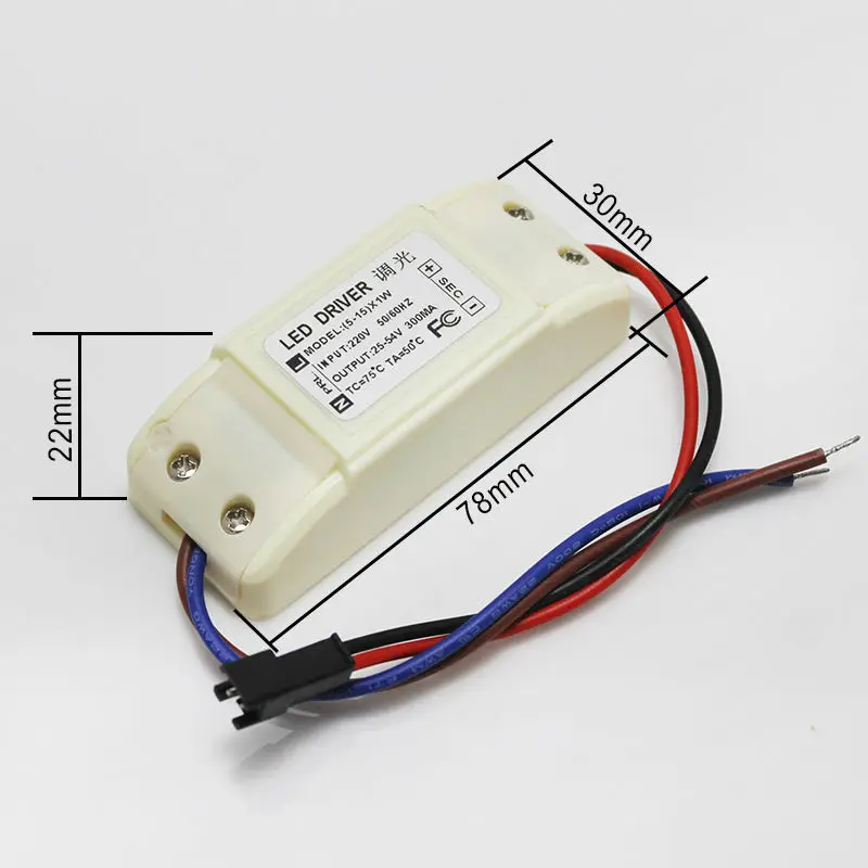 Светодиодный драйвер с регулируемой яркостью 1 шт. светодиодный источник питания