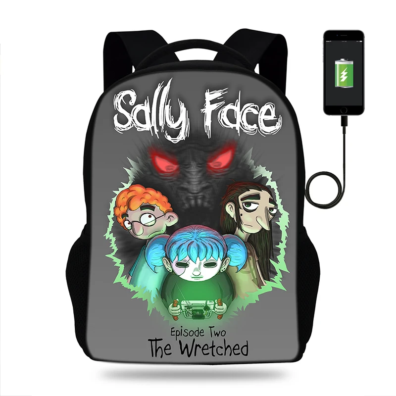 BULEFLYER Горячие игры Sally уход за кожей лица мультфильм печати ранцы Рюкзаки Сумка