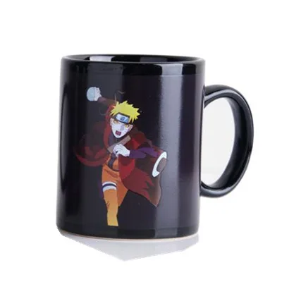 Naruto Аниме Наруто кофейные кружки смешной цвет изменить чашки и кружки Саске Какаши Итачи Марка творческий посуда для напитков - Цвет: Naruto