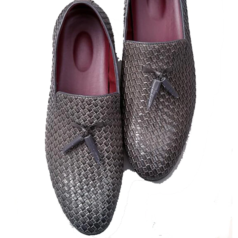 Мужские туфли на плоской подошве Большие размеры 38-48 Slip-On Баллок кисточкой Человек Обувь шнурованная для женщин обувь для вождения Для мужчин повседневные Обувь M391