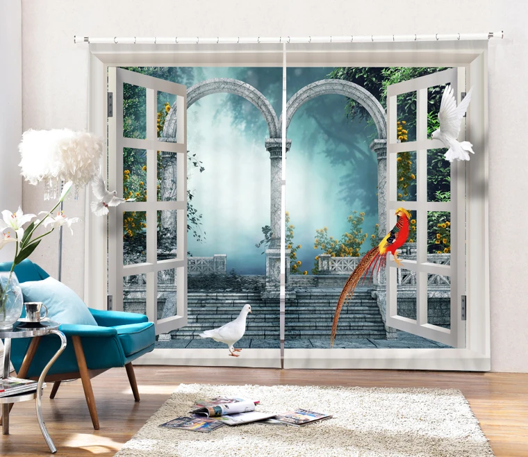 

All Kinds Of Living Art Printing Blackout Curtains Living Room or hotel Drapes Cortians Sunshade Window Curtain 3D Curtains