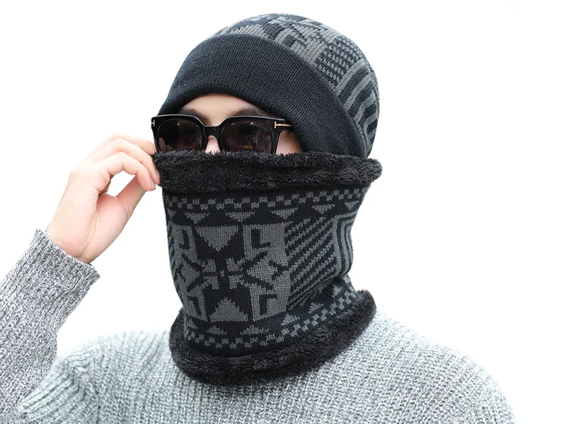 YOUBOME бренд Skullies Beanies Мужская вязаная шапка зимние головные уборы для мужчин и женщин шарф теплый шею толстый мужской кольцо зимняя шапка