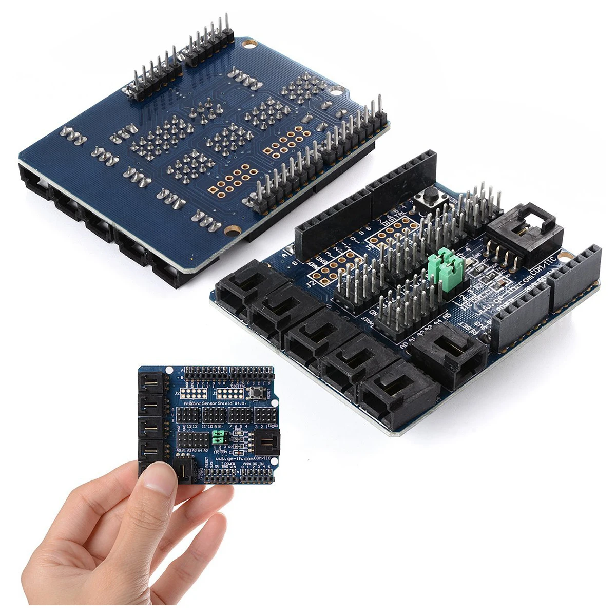 Для Arduino UNO MEGA Duemilanove Датчик Щит V4 цифровой аналоговый модуль серводвигатель |