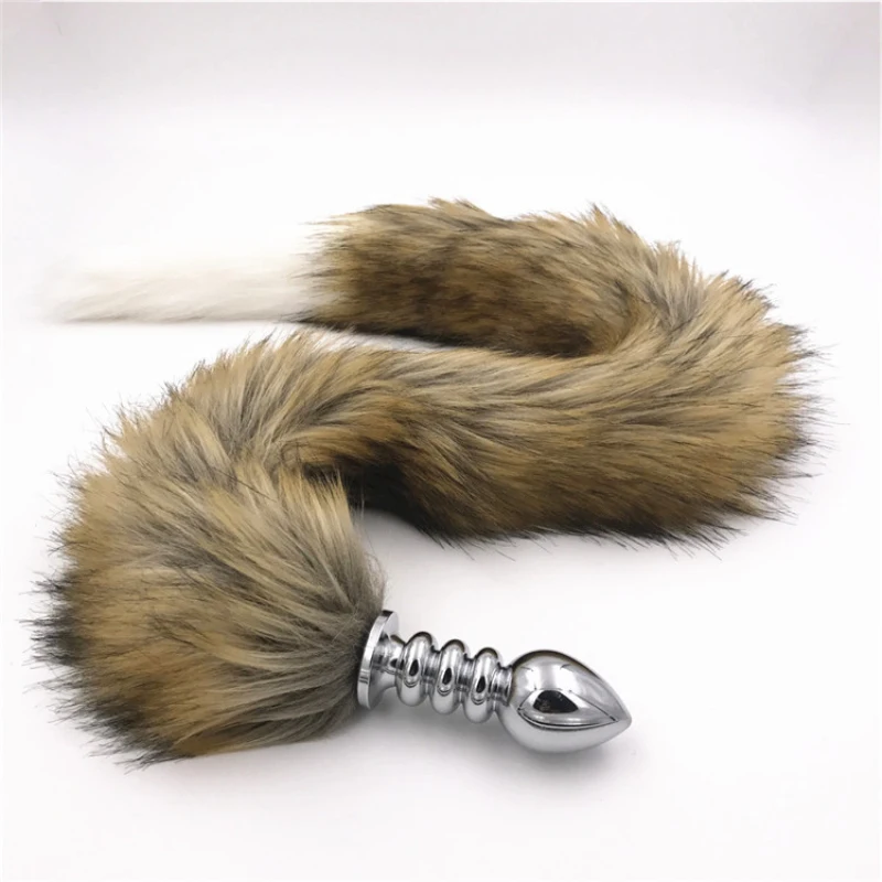 Anal Plug Super Long Thread Stainless Steel Butt Animal Tails Interst Ass Sex Toys for Women Products H8-5-141E | Красота и здоровье
