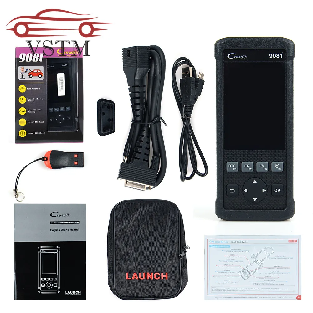CReader 9081 OBD2 считыватель кода диагностического сканера инструмент CR9081 DIY Полный OBD