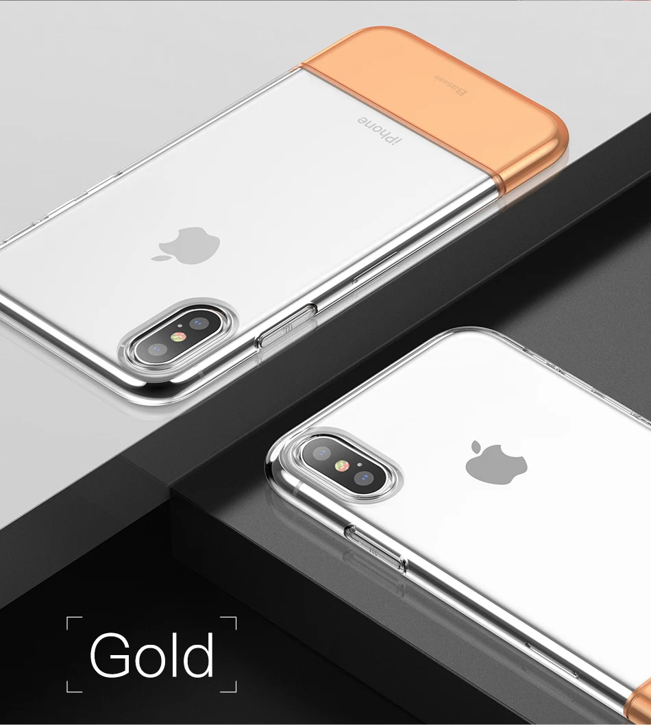 Baseus Прозрачный чехол для iPhone Xs Max Xr X S R Xsmax Coque Мягкий ТПУ силиконовый Жесткий ПК Защитный чехол для iPhone Max Funda