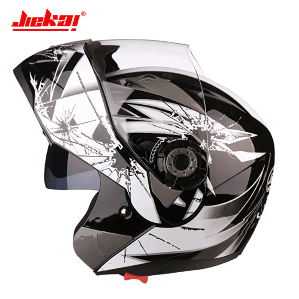 Мотоцикл Jiekai шлем для мужчин Casco Мото шлем полное лицо Capacete Мотокросс внедорожный двойной объектив мотоциклетный шлем для верховой езды