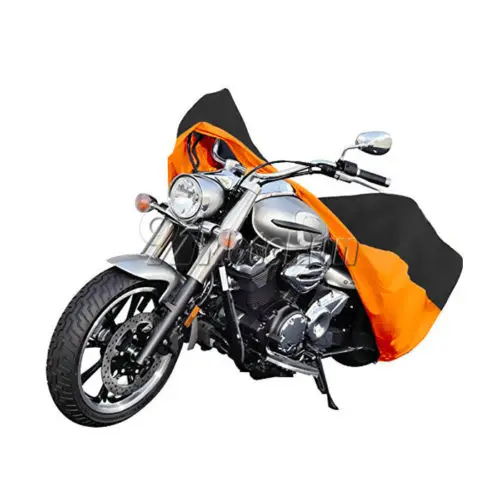Оранжевый/черный водостойкий мотоциклетный чехол XXL для Suzuki 8 дюймов бульвар Intruder