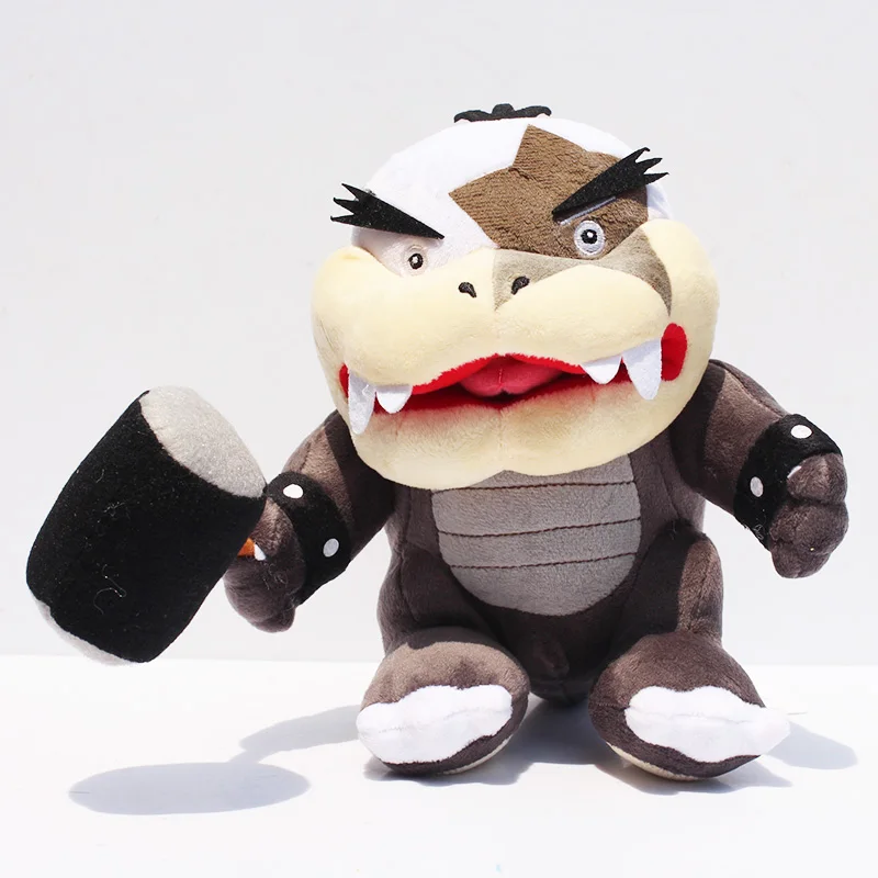 Новый 1 шт. 21 см Мортон Купа с Молотки плюшевые игрушки Super Mario koopalings Мягкие мягкие