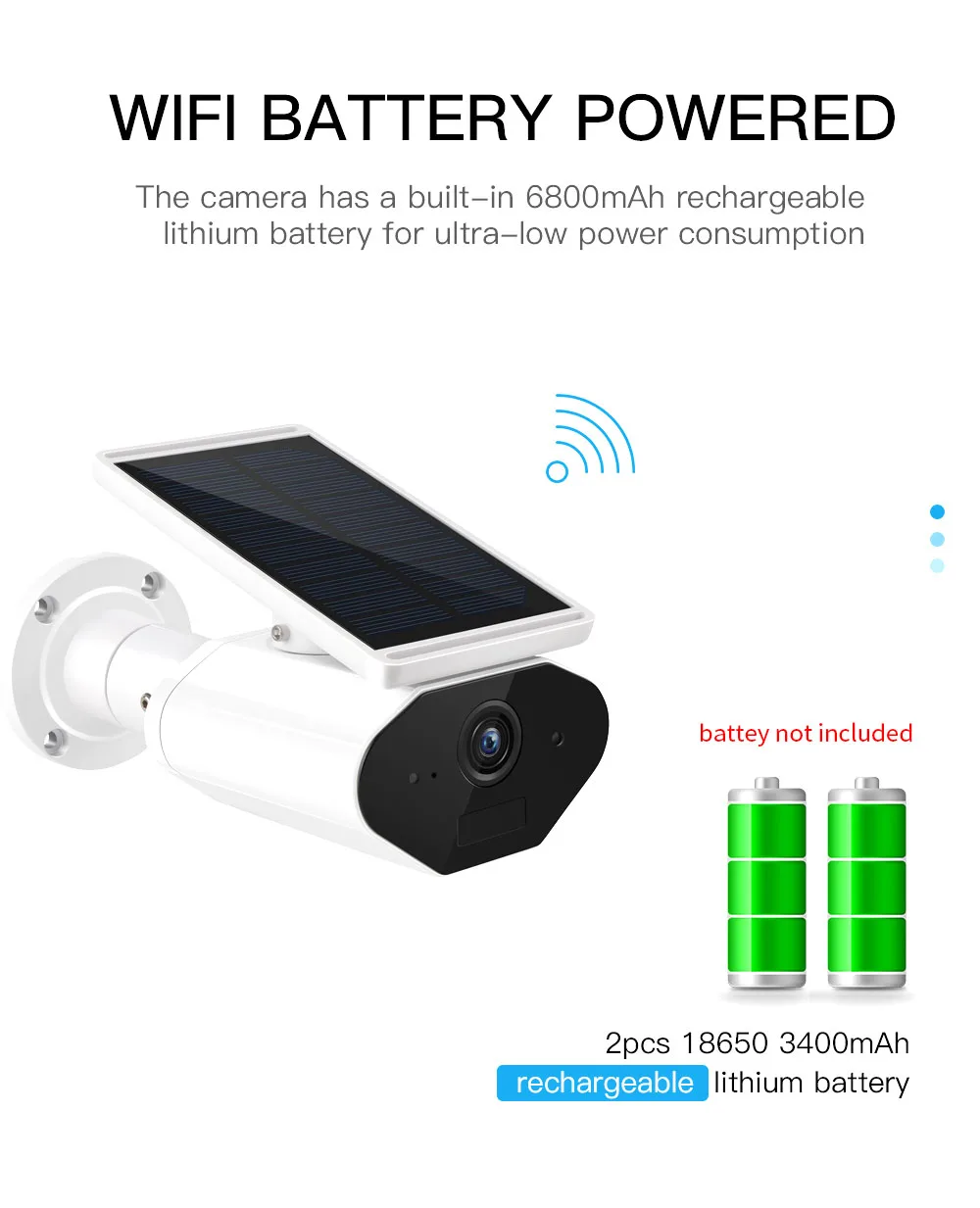 FREDI 1080P Солнечная низкая мощность беспроводная IP камера WiFi Водонепроницаемая Камера Безопасности ИК ночного видения камеры видеонаблюдения CCTV