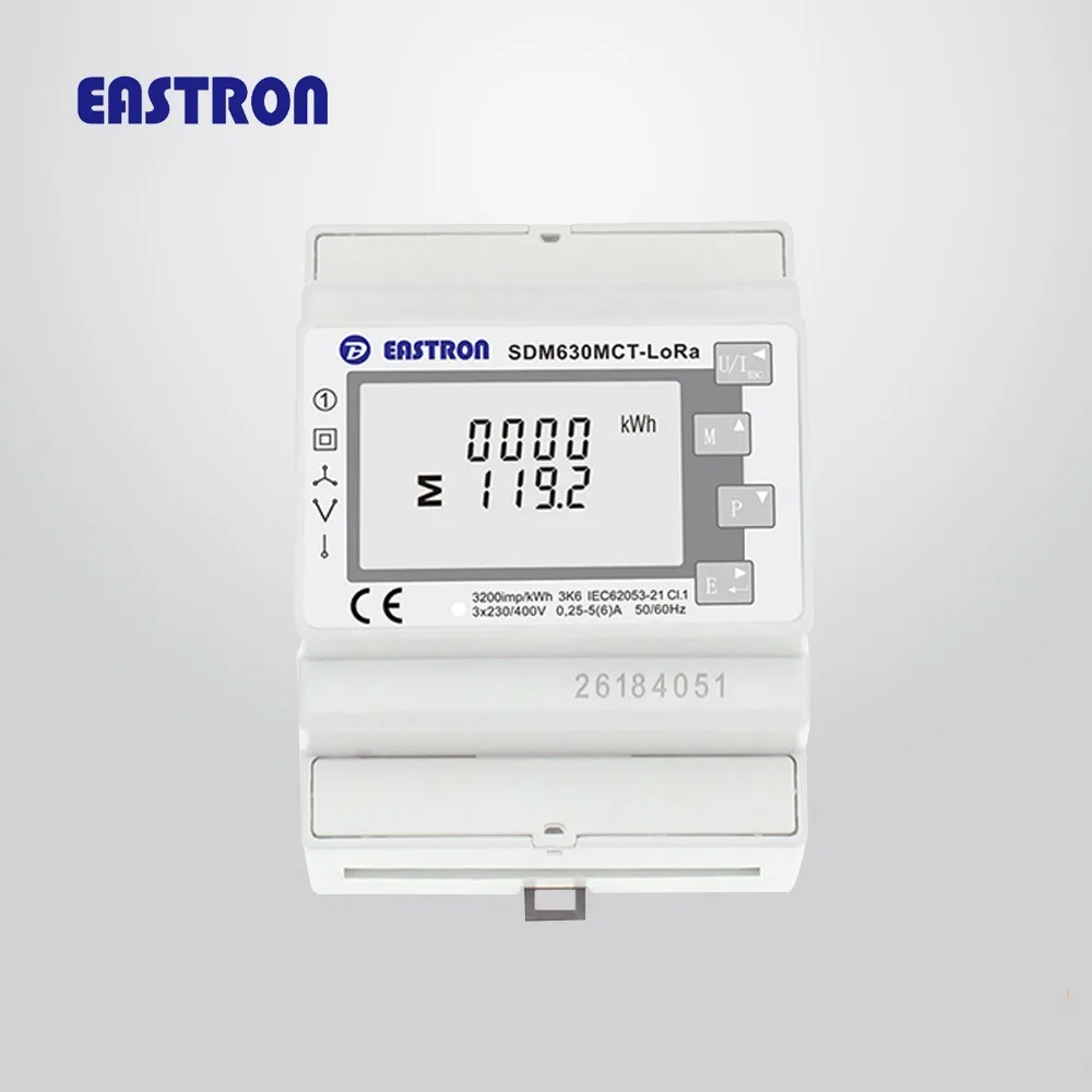 SDM630MCT-LoRa 1A/5A CT подключенный LoRaMesh беспроводной Mutli-функция трехфазный din-рейка счетчик энергии