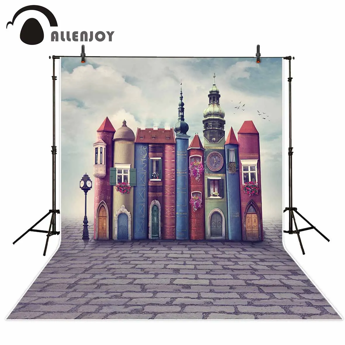 Allenjoy фотографический Сказочный фон мультфильм книга дом назад в школу декорации