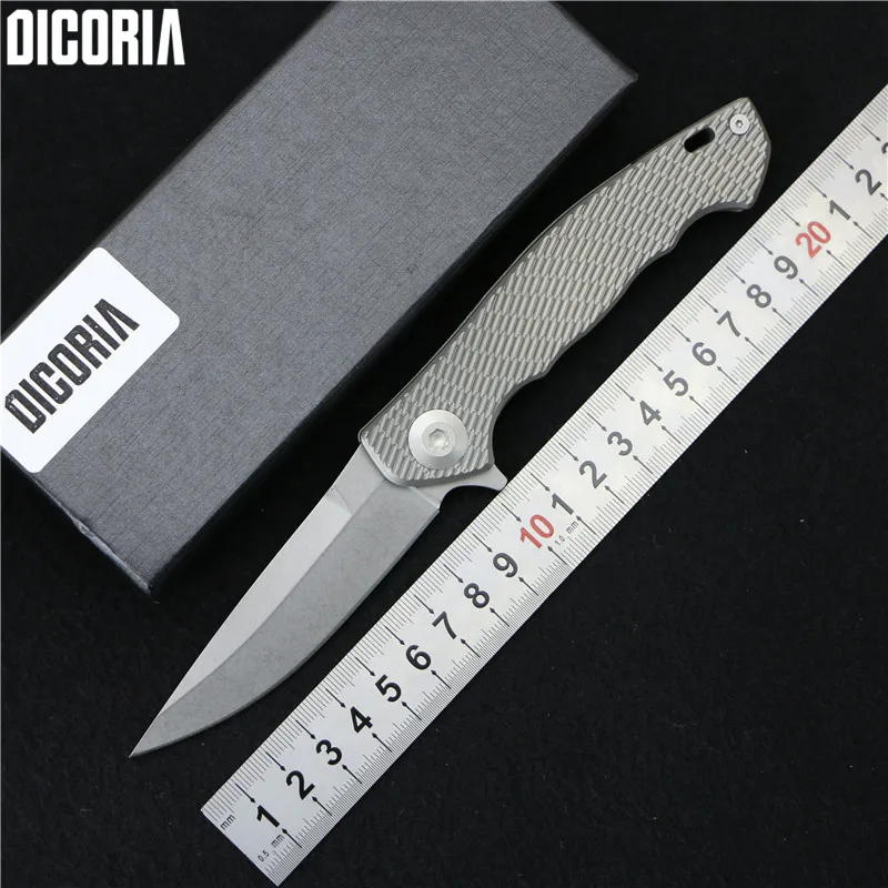 Складной нож DICORIA ZT0452 карманный клинок из титанового сплава лезвие D2 TC4 для