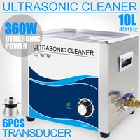 portable ultrasonic cleaner 10l bath 240w360w ultrasound cleaning machine industrial sonic for car head hardware bearing