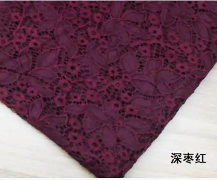purple red 15 цветов нежные кружевные утолщенные тканевые эластичные выдалбливают цветы DIY торт юбка ткань RS132 - Цвет: purple red