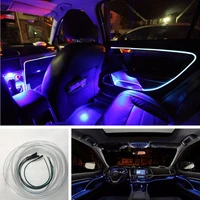 4m fiber optic light guide trip 4 single color light source car interior decoration atmosphere light guide light accessories