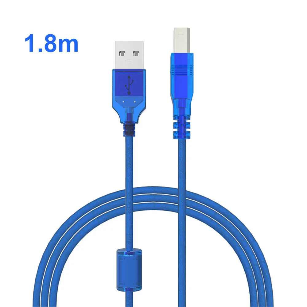 Высокоскоростной USB 2,0 type A to B Кабель для принтера со штыревыми соединителями для лазерного принтера hp