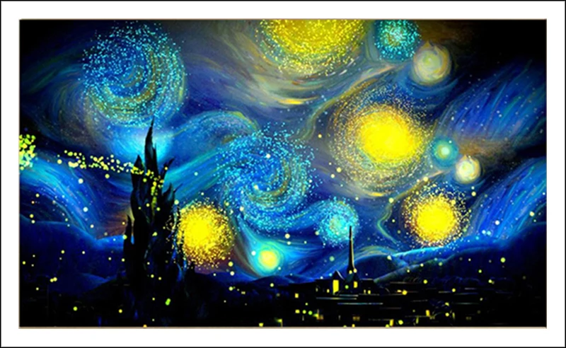 Специальная форма, полная, алмазная живопись, 120x70 см, звездное небо, пейзаж, стразы, Алмазная мозаика, картина, сделай сам, алмазная вышивка