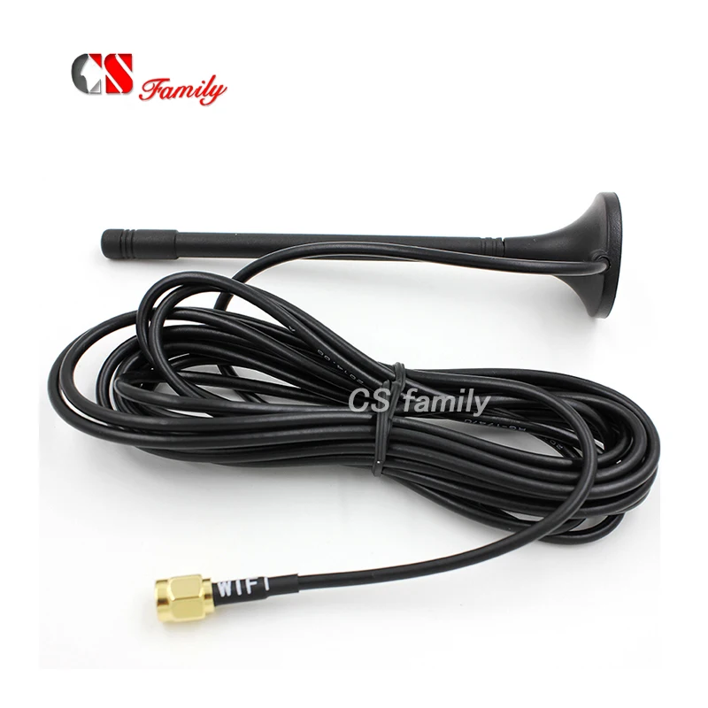 2 4 ГГц WIFI магнитная антенна кабель RG174 3 метра|wifi magnet antenna|magnet antennawifi antenna |
