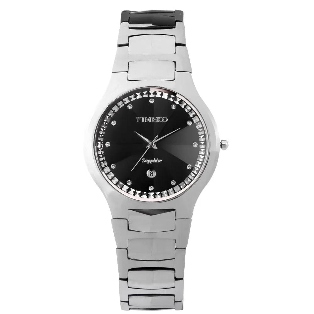 Новые модные Time100 мужские часы ремешок из вольфрамовой стали сапфирмое стекло