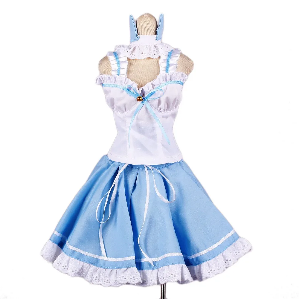 

[wamami] 129# Light Blue&White Cat Princess Dress/Suit 1/4 MSD 1/3 SD DZ BJD Dollfie