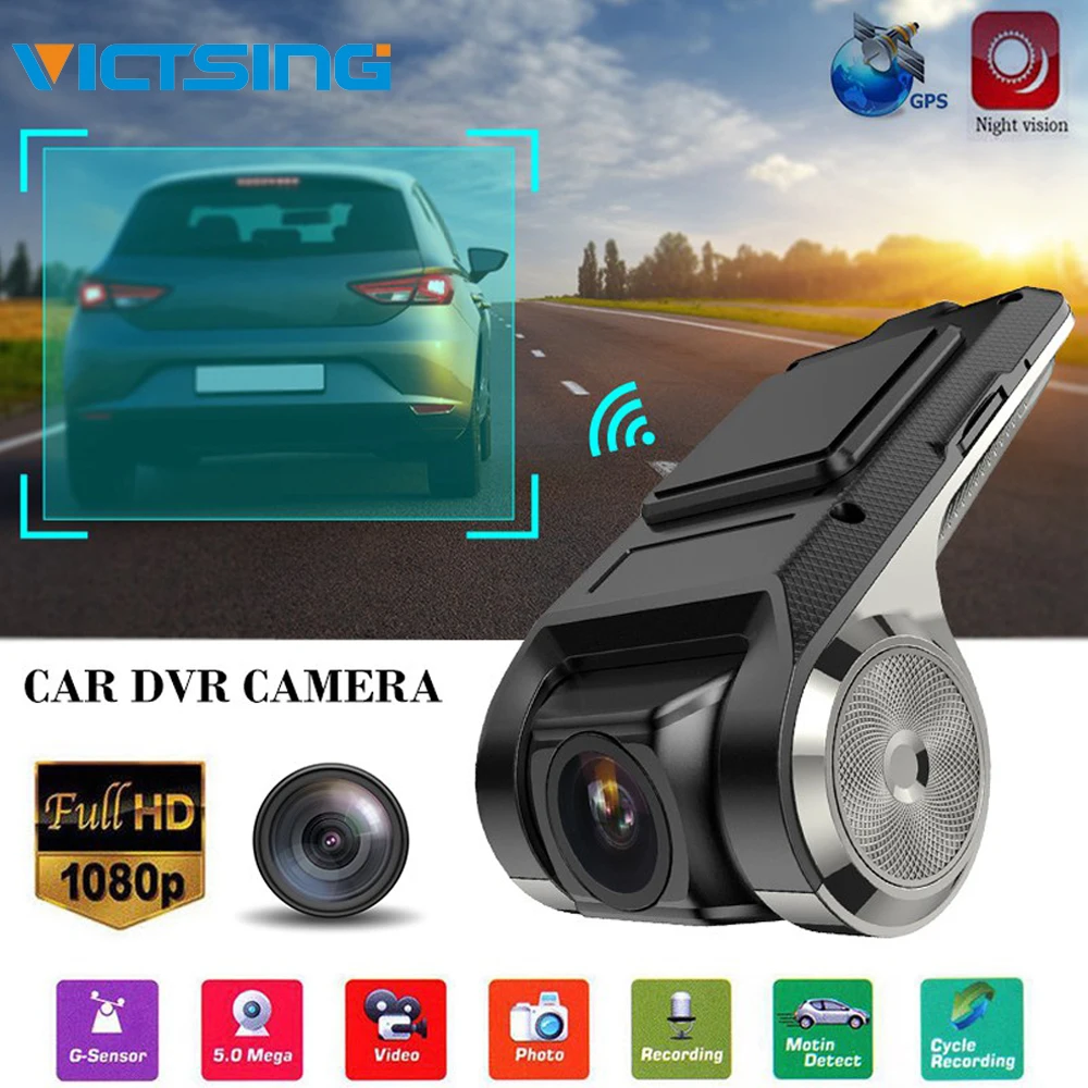 VicTsing 1080P Автомобильный видеорегистратор камера Новый ADAS G Датчик рекордер Android