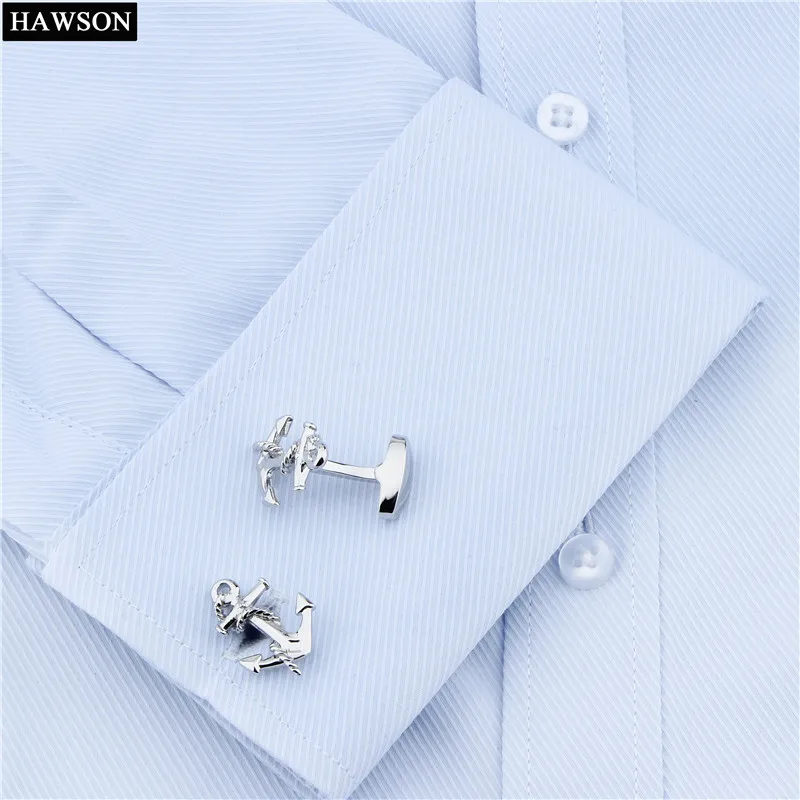 HAWSON Запонки якоря для мужского платья блестящие классические ювелирные изделия
