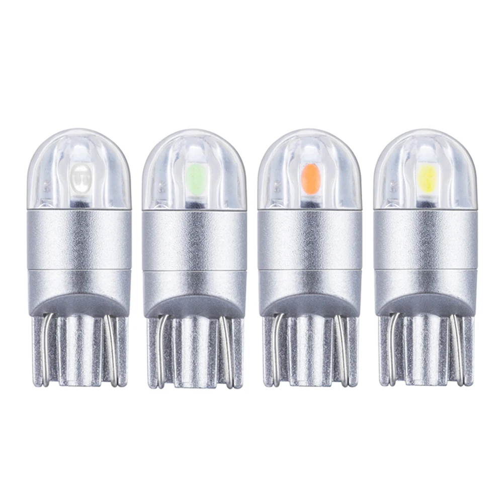 JYL 2 шт. T10 светодиодный лампы 168 501 W5W Клин 3030 2SMD DC 12V Для Авто Мото номерной знак