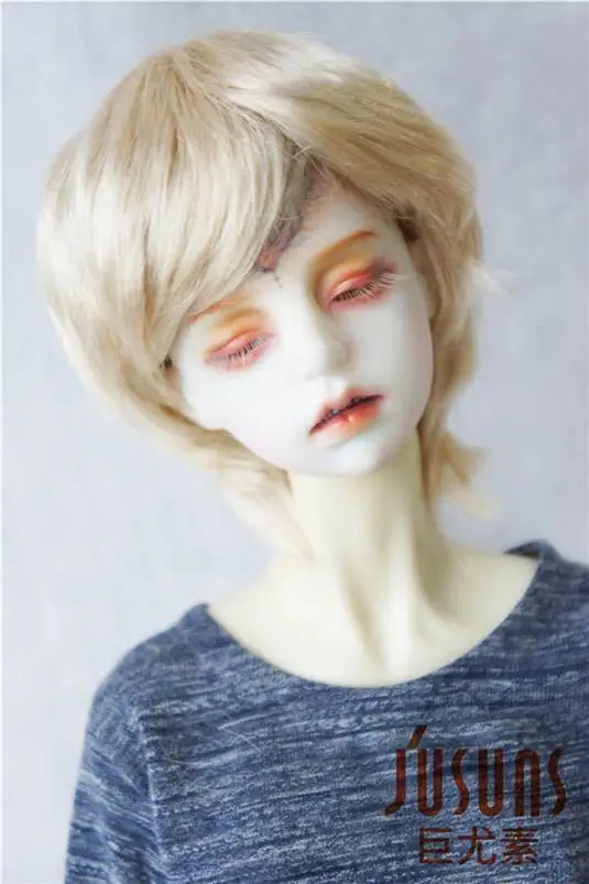 Blond SM202 JD192 1/3 модный короткий синтетический мохеровый парик SD BJD кукла парик природа мальчишеский 8-9 дюймов аксессуары для кукол - Цвет: Blond SM202