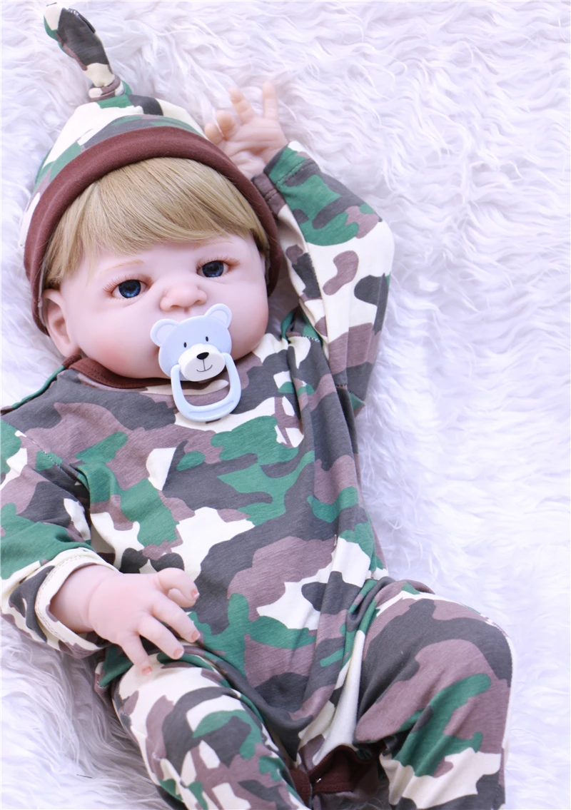 55 см силиконовые куклы reborn Младенцы Bebe, живой bb reborn Классические игрушки для мальчиков безопасный Яркий Рождественский подарок на день рождения bonecas игрушка