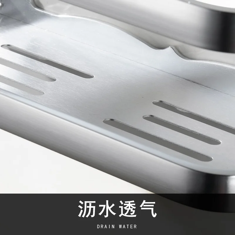 Non perforated kitchen rack wall hanging condiment appliances storage pendant LU5186 |