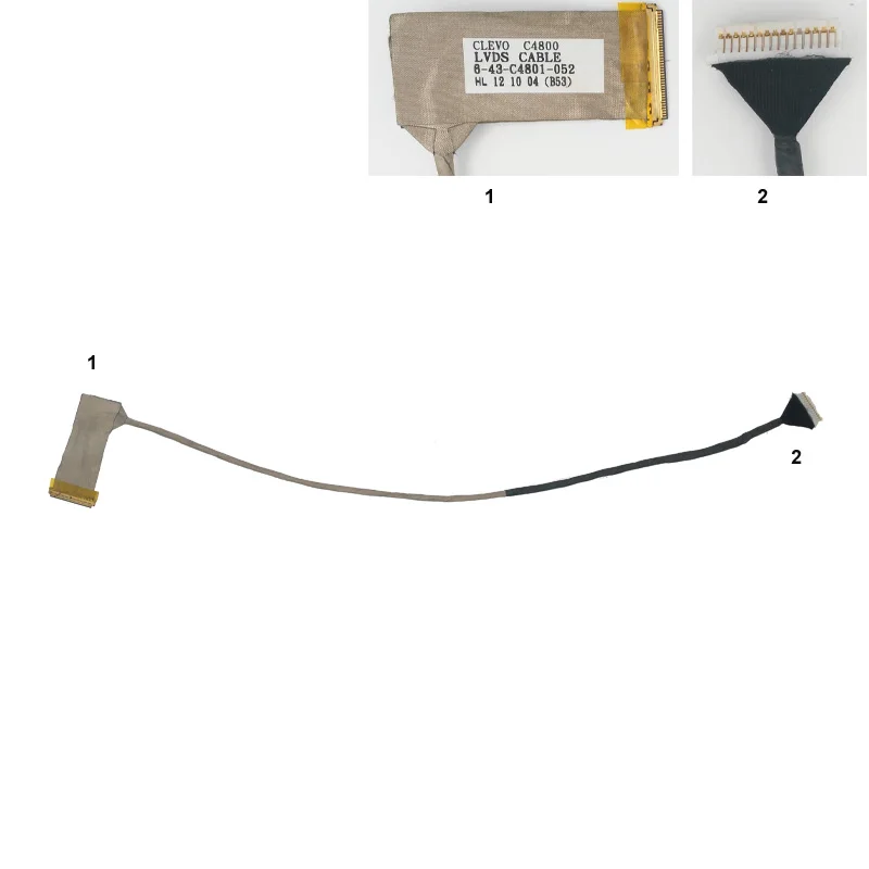 Новый кабель для ноутбука CLEVO C4800 HCL L74 Itautec A7520 W7535 W7730 W7425 P/N 6-43-C4801-052 22 11 21 40 Замена |