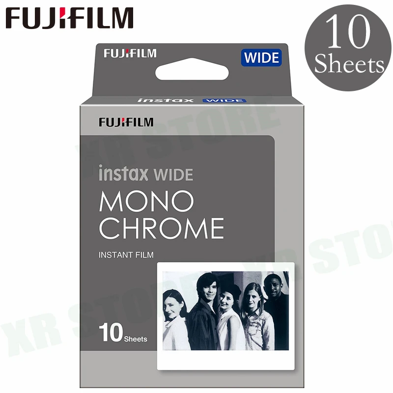 Монохромная пленка Fujifilm Instax Wide 10 пленок для камеры Fuji 100 200 210 300 500AF фото