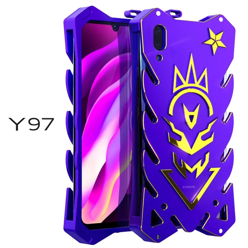 Zimon ударопрочный уличный тяжелый металлический чехол для Vivo Y95 Y85 Y83 Y21 Y21i Nex X20
