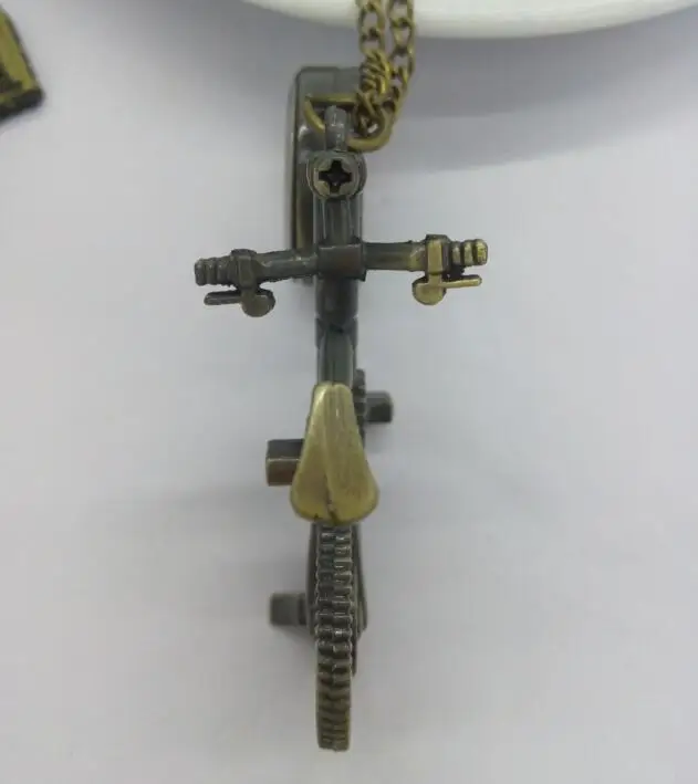 

10 pcs/ lot wholesale antique fashion High Quality cartoon alloy bicycle pocket watch Christmas gift