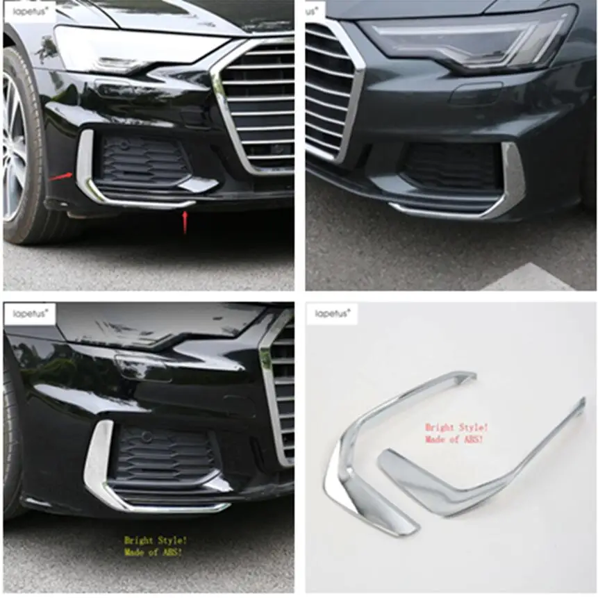 Аксессуары Lapetus подходят для Audi A6 C8 2019 2021 ABS передняя головка Противотуманные фары