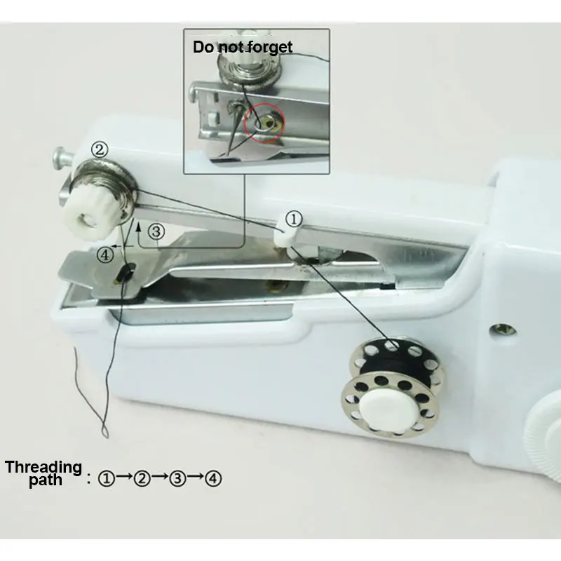 Mini Portable Handheld sewing machines Stitch Sew needlework Cordless Clothes Fabrics Electric Sewing Machine Stitch Set