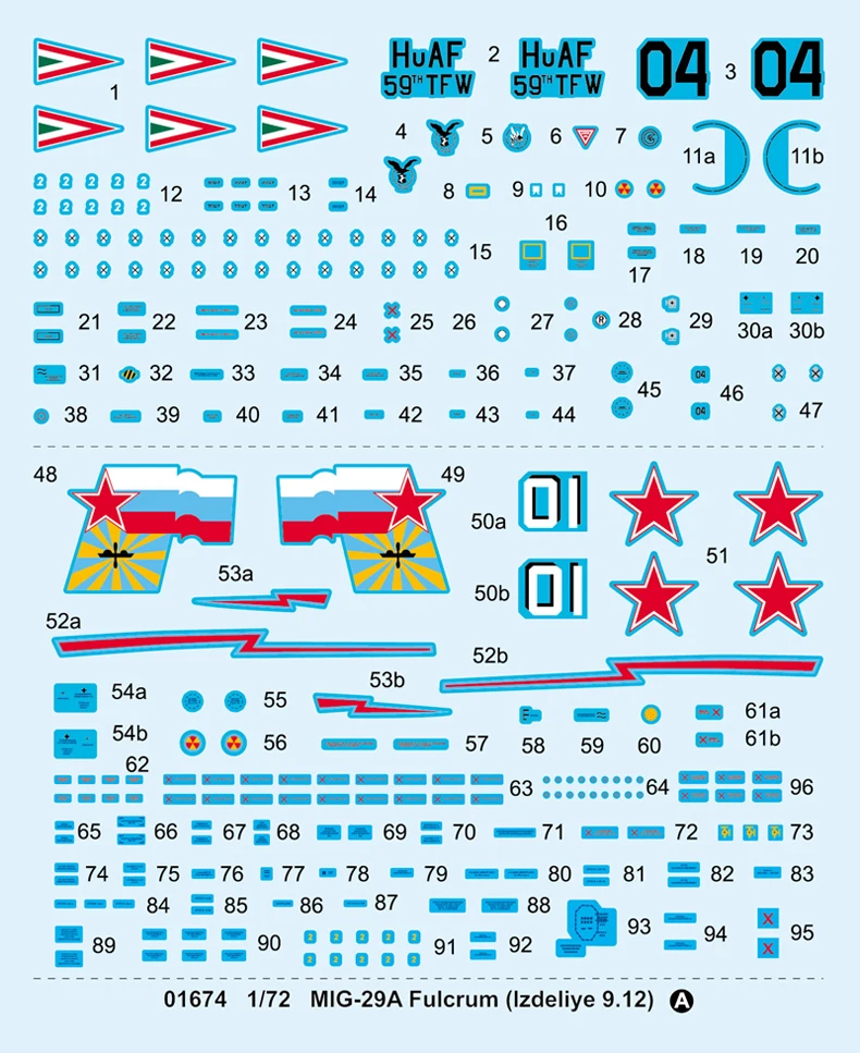 1: 72 масштабная Сборная модель самолета MIG-29A опорная точка(Izdeliye 9,12) модель ВВС 01674 комплект самолета модель головоломка DIY