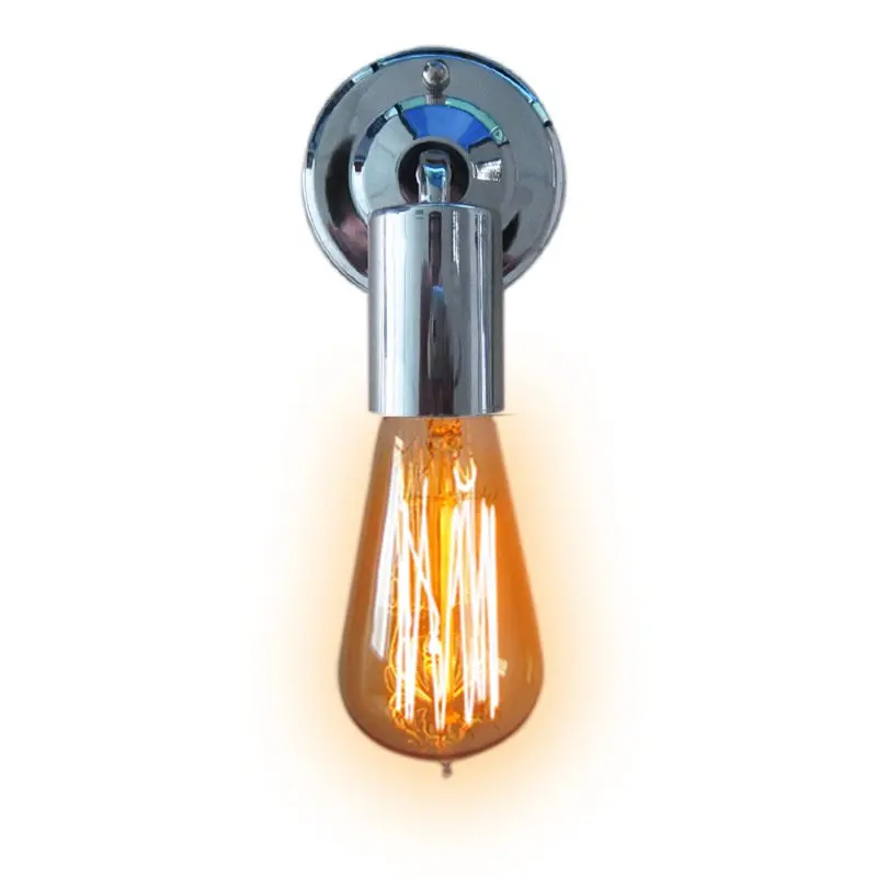 

Американский винтажный настенный светильник в рустикальном стиле, кованое железное Бра в стиле ретро для спальни, современная лампа накаливания для лампочек Эдисона, старинное бра