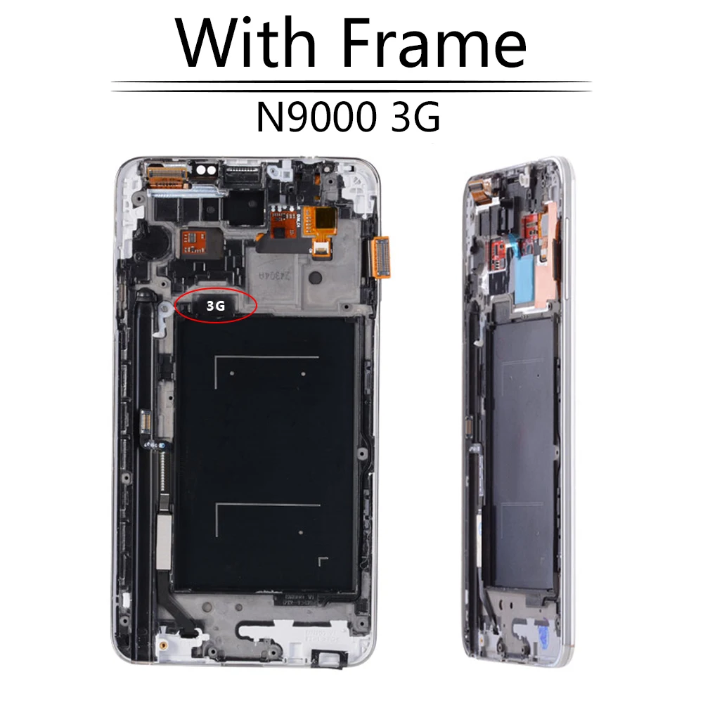 Super AMOLED 5 7 &quotдля SAMSUNG Galaxy Note 3 N9000 N900A N9005 N9006 сенсорный ЖК дисплей с рамкой для Samsung