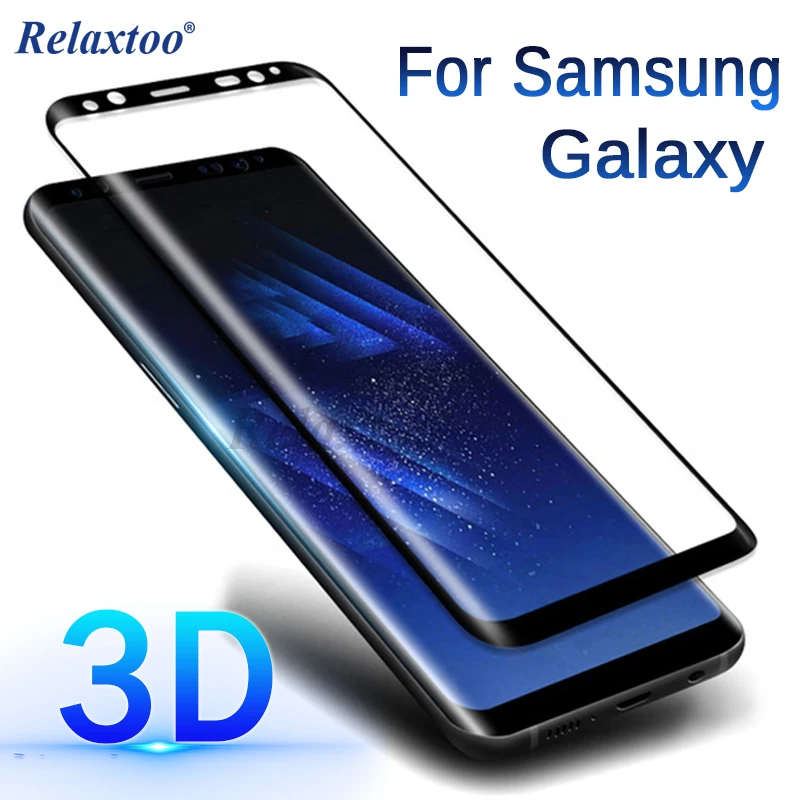Защитное стекло закаленное 3d для Samsung Galaxy S9/S8 Plus/Note 9/8/S7/S6 Edge|Защитные стёкла и