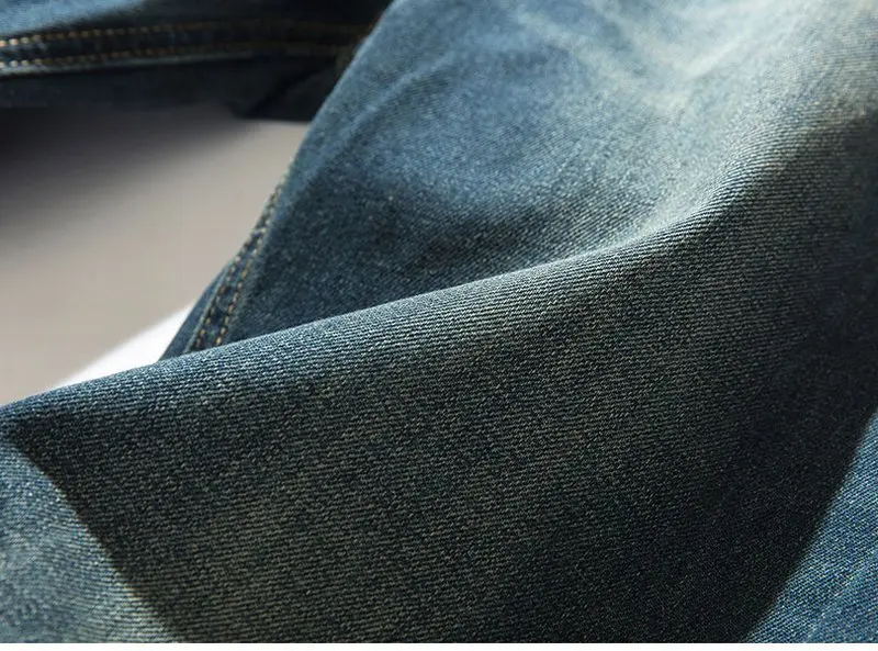 Tsingyi Denim Stretch Elastic Waist Jeans Men Blue Cargo Drawstring Harem Jeans Homme Cotton Plus Size Full Length Pants