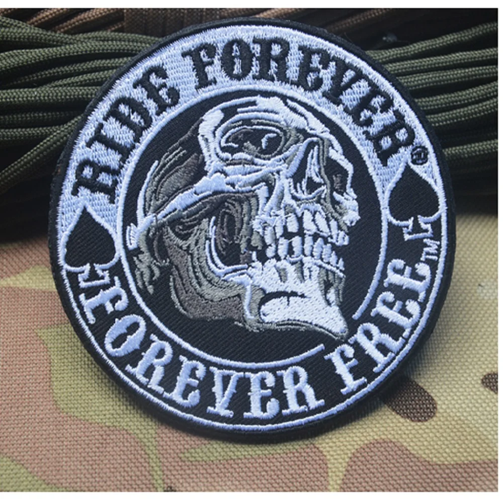 10 шт./лот 3D вышивка патчи петля и крючок Sempre libera 100% полная тактические значки -